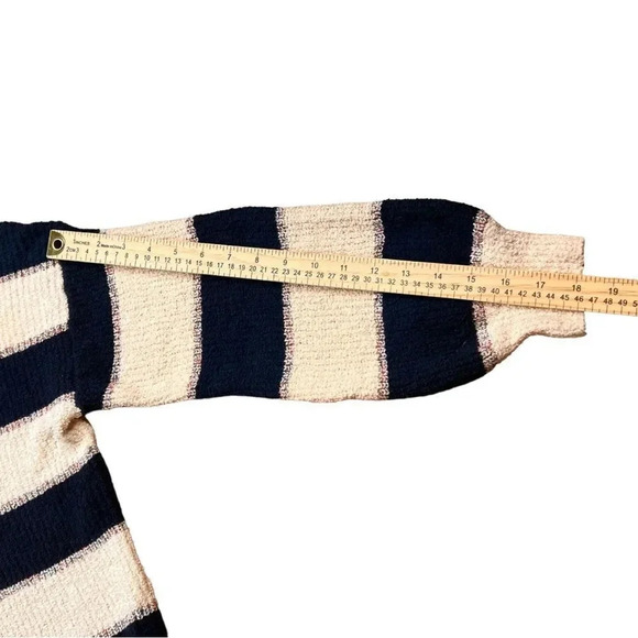 Madewell Striped Lakeville Pullover Sweater in Bone, Size S - Picture 7 of 14